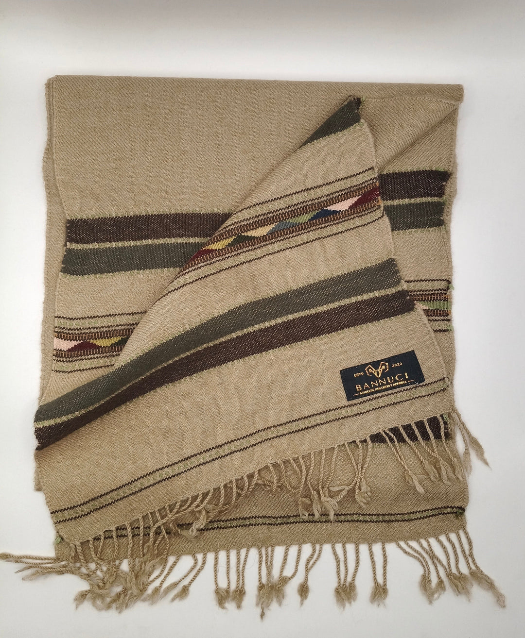 Premium And Soft Light Brown Stripped Design muffler