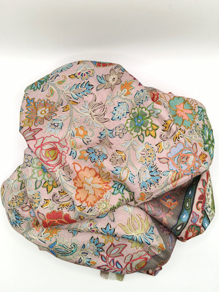 Kalmkar Shawl With Machine Ari Work