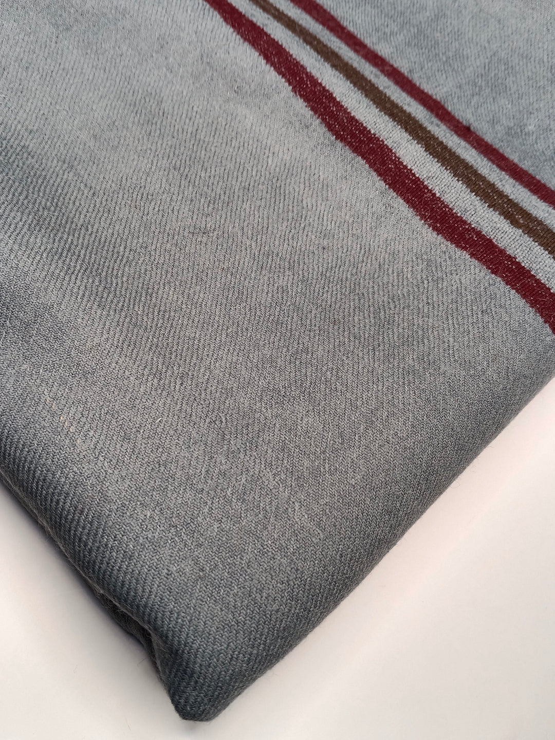 Premium Quality Stripped Sky Blue Pure/High Grade 48 Fiber Shawl