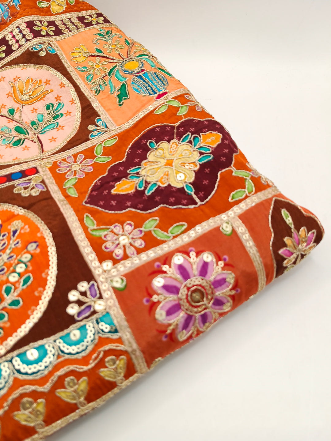 Mehsuri Silk With Hand Embroidery Multi Color Shawl