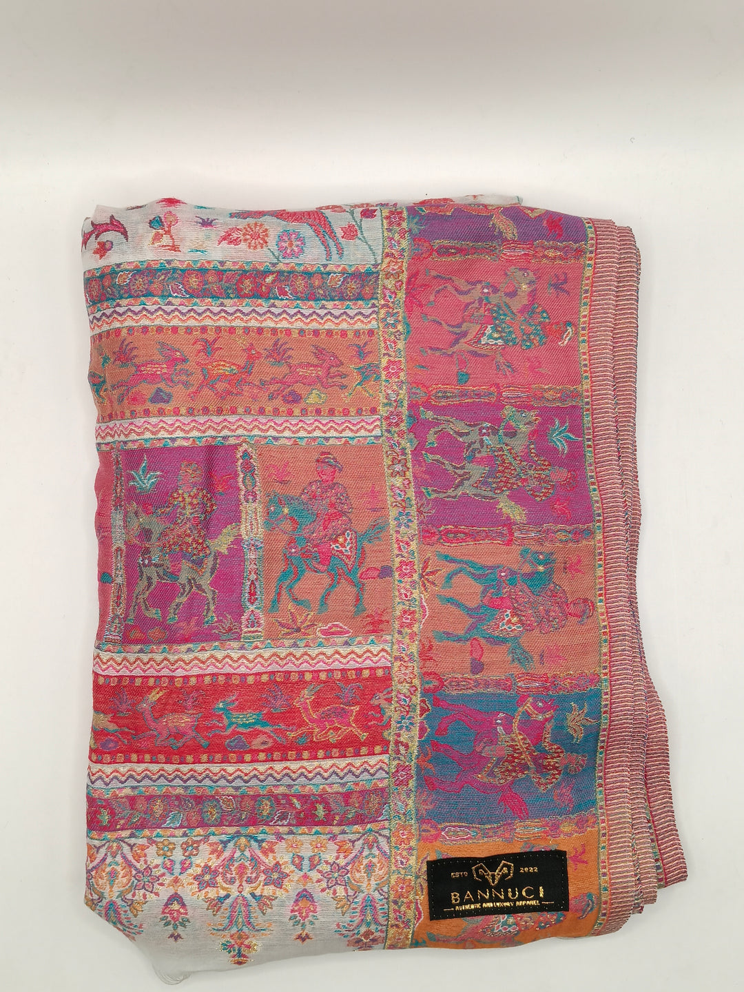 Silk Based Kani Weave Pashmina Cashmere Shawl