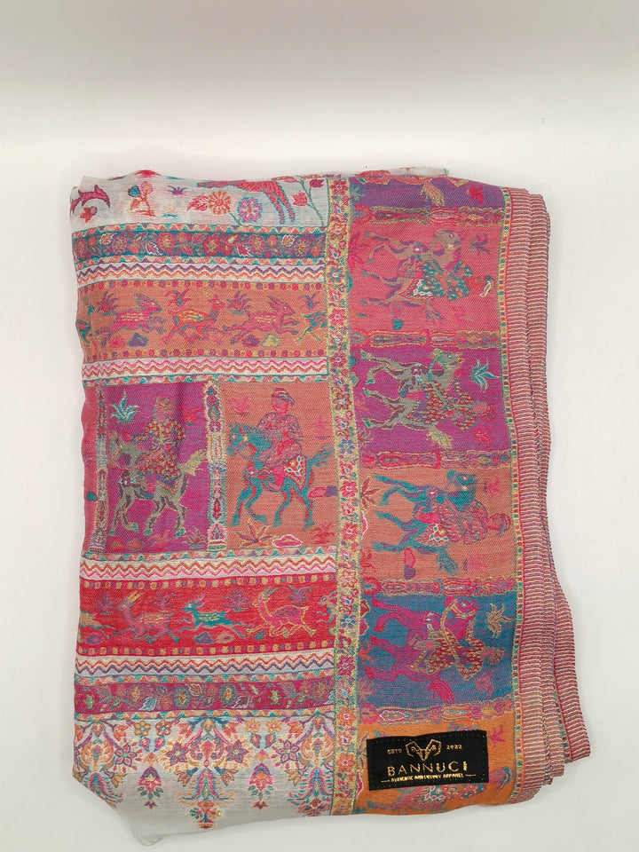 Silk Based Kani Weave Pashmina Cashmere Shawl