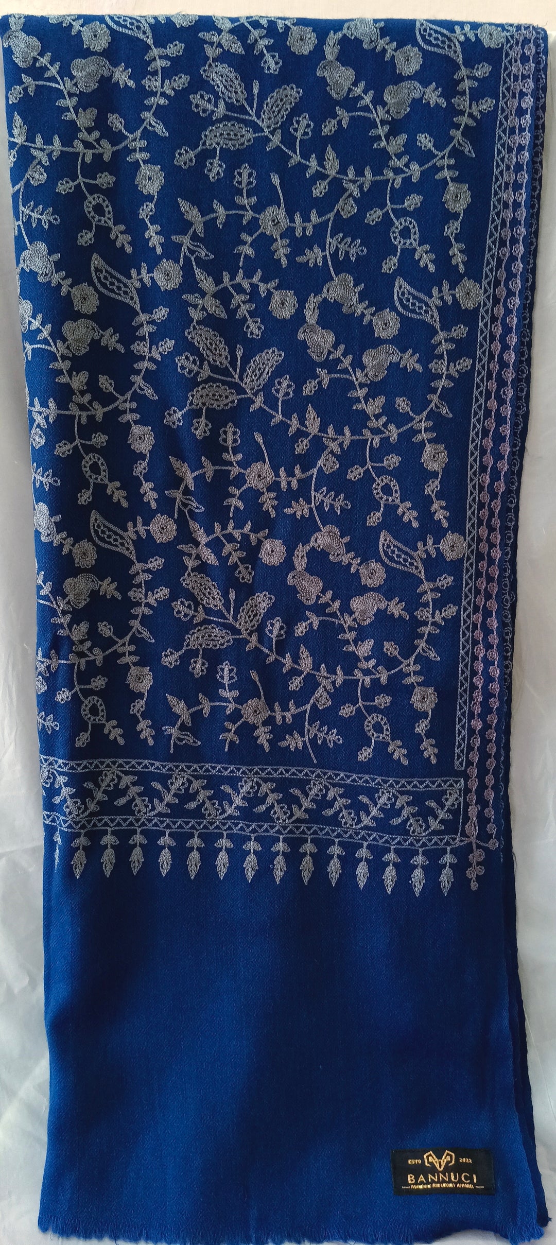 Premium Quality Embroidered Pashmina Cashmere Shawl With Ari Work