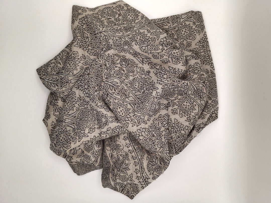Extremely Soft Pashmina Kani Shawl With Khadi Pattern