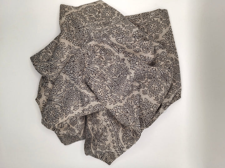 Extremely Soft Pashmina Kani Shawl With Khadi Pattern