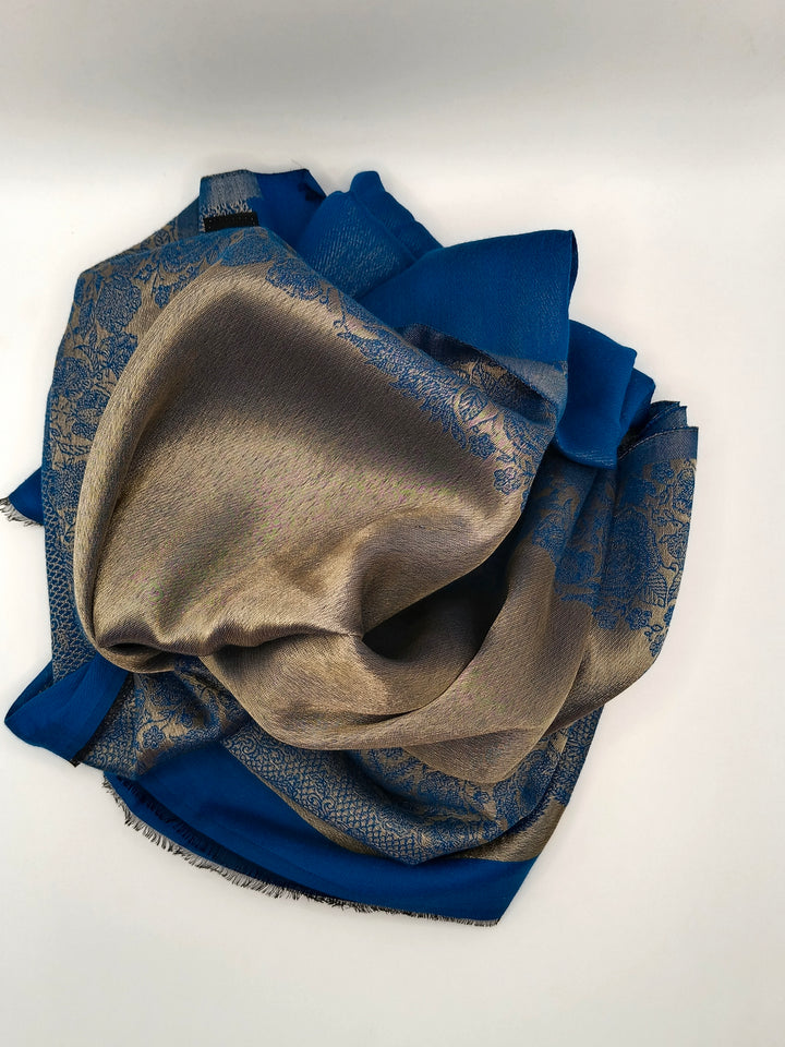 Premium Quality Reversible Moonlight Metallic Weave Shawl