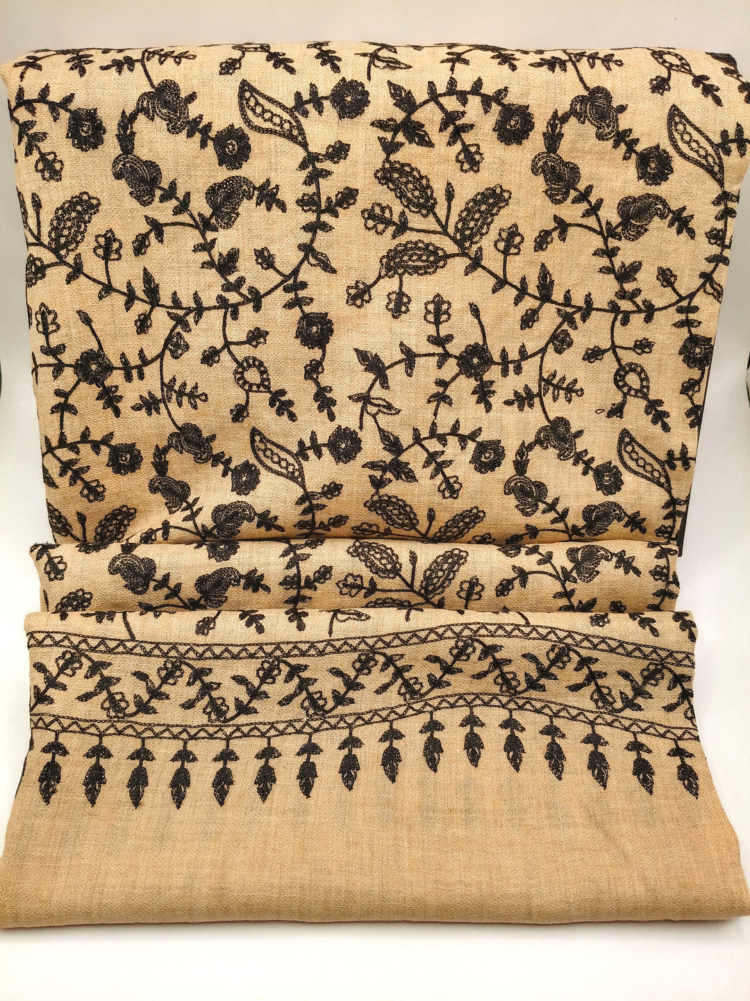 Embroidered Pashmina Shawl With Ari Work