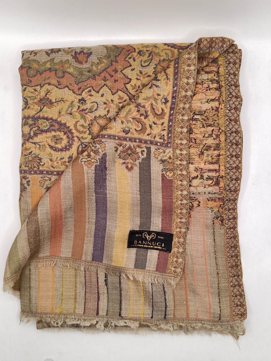 Premium Quality Extremely Soft Multicolor Pashmina Kani Shawl