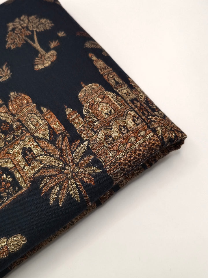Premium Quality Black  kani Pashmina  Shawl