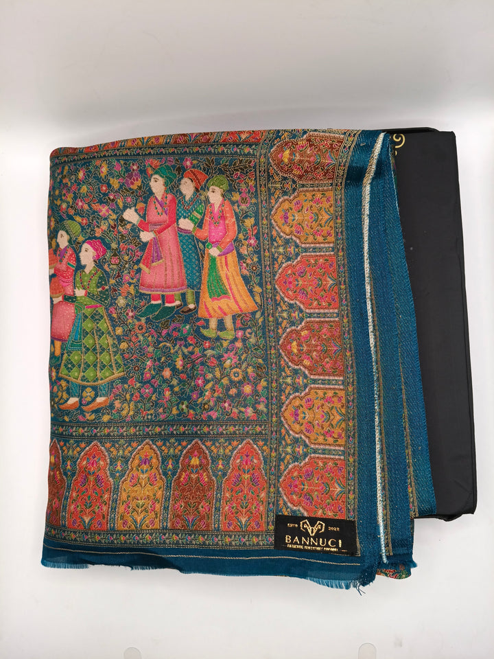 Premium Quality Dark Multi Color kani Pashmina  Shawl