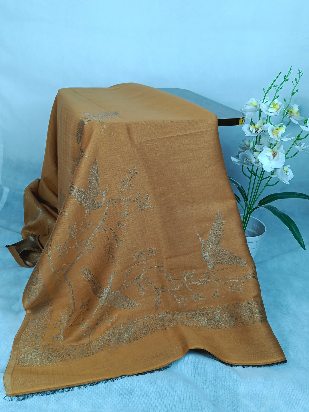 Premium Quality Reversible Moonlight Metallic Weave Shawl
