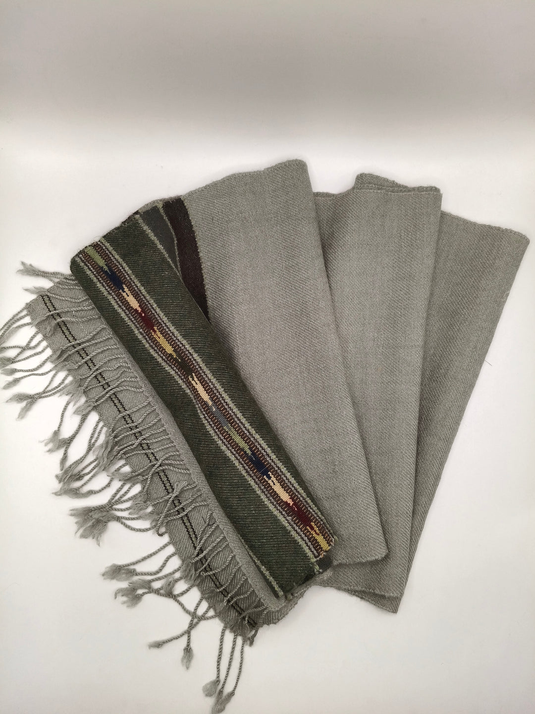 Premium Quality Light Grey Stripped Design Muffler