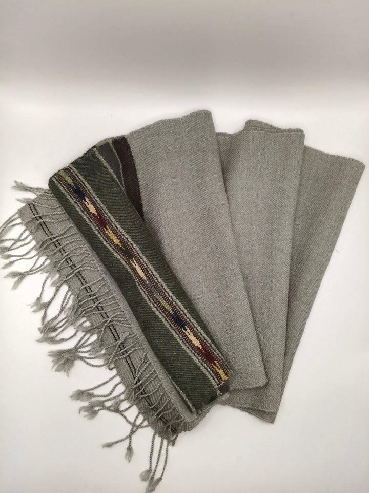 Premium Quality Light Grey Stripped Design Muffler