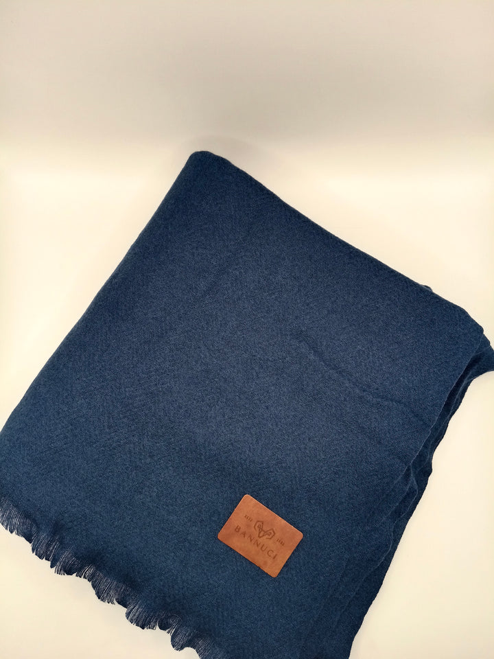 Premium Quality Extremely Soft Navy Blue Pashmina / Cashmere Shawl