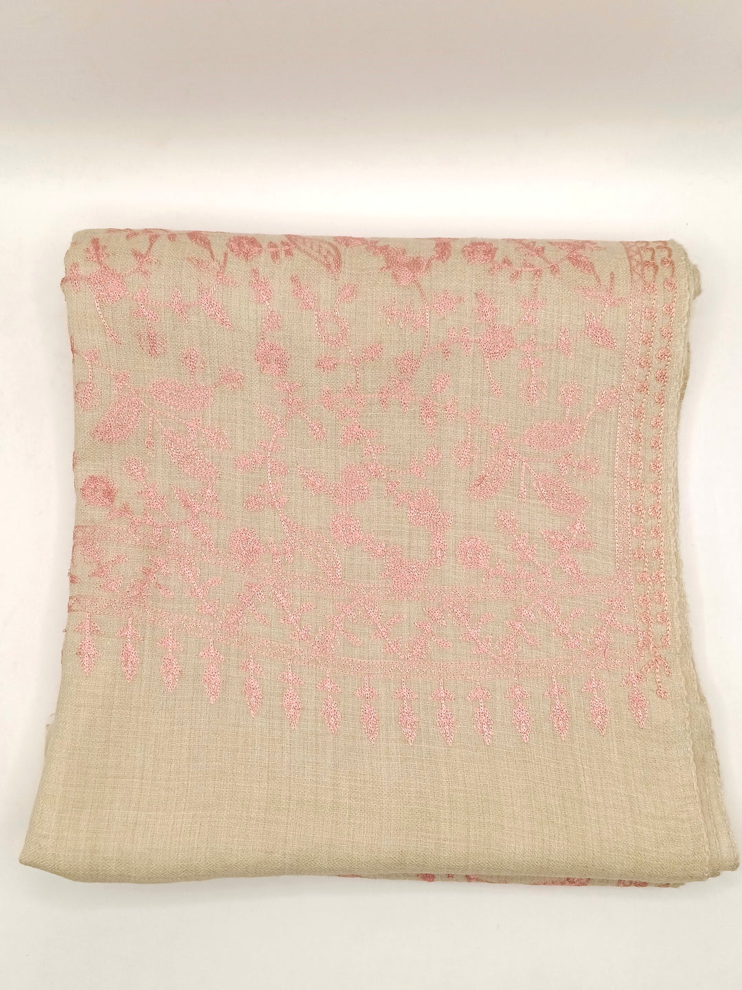 Premium Quality Embroidered Pashmina Cashmere Shawl With Ari Work