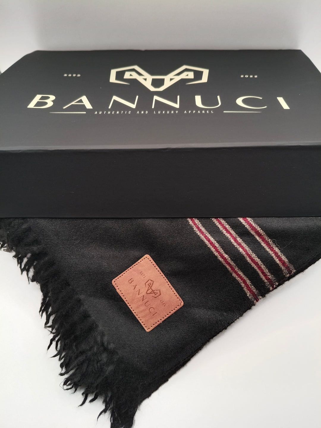 Premium Quality Multi Color Striped Double Fiber 72 Black Woolen Shawl