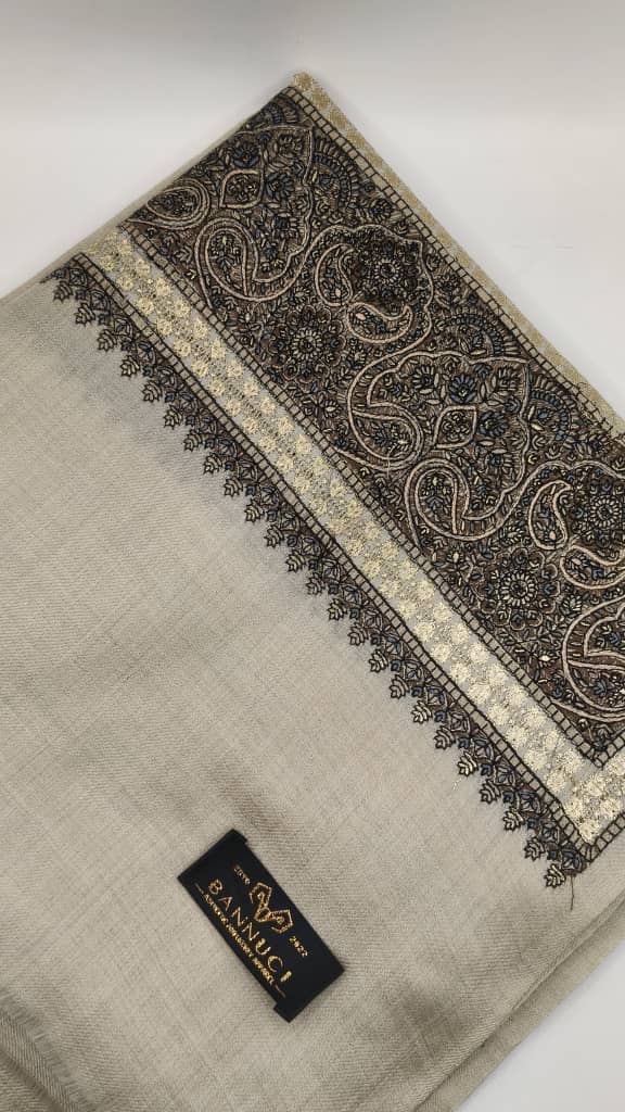 Premium Quality Embroidered Pashmina Cashmere Shawl
