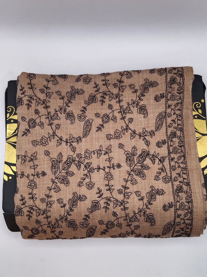Premium Quality  Embroidered Pashmina Cashmere Shawl