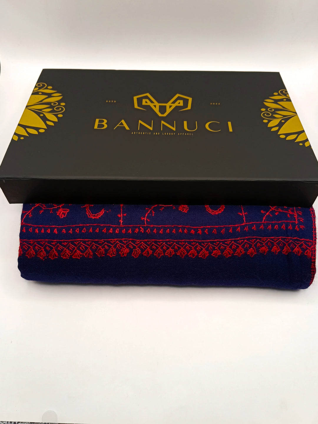 Premium And Extremely Soft Original Handmade Navy Blue Sui Needle Jaal Pure Toosh Shawl
