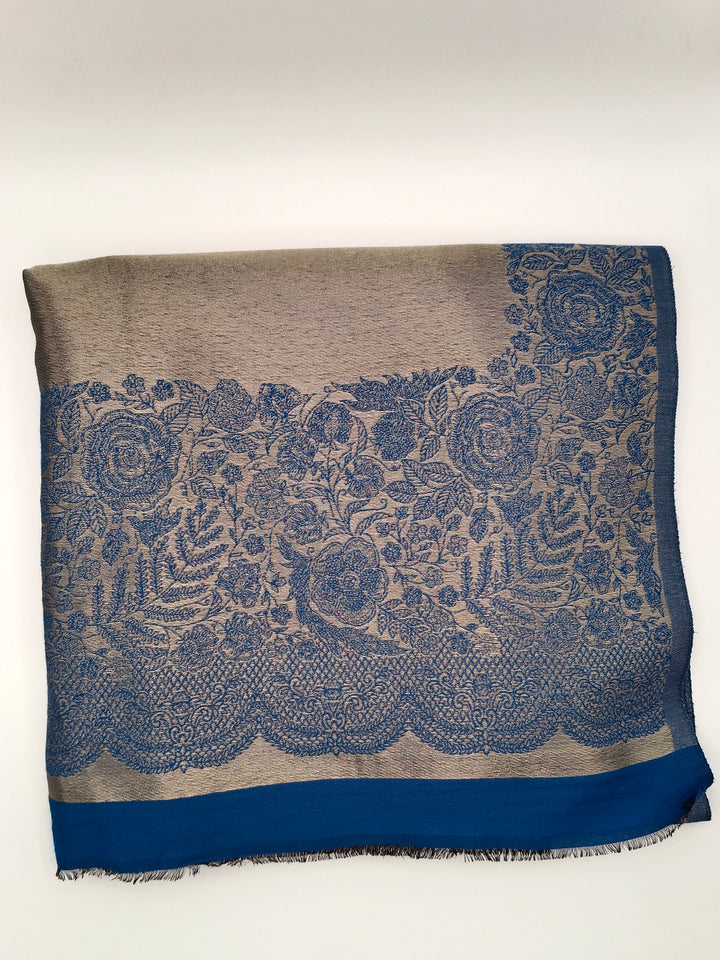 Premium Quality Reversible Moonlight Metallic Weave Shawl