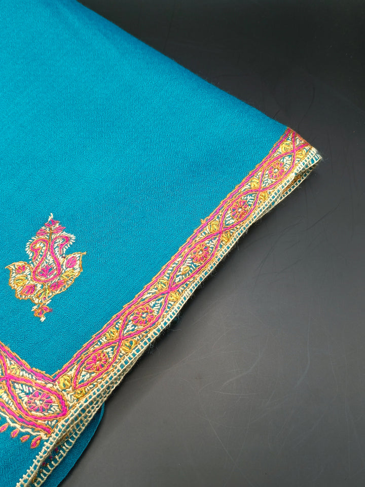 Hand Embroidered Original Toosh Shawl With Border