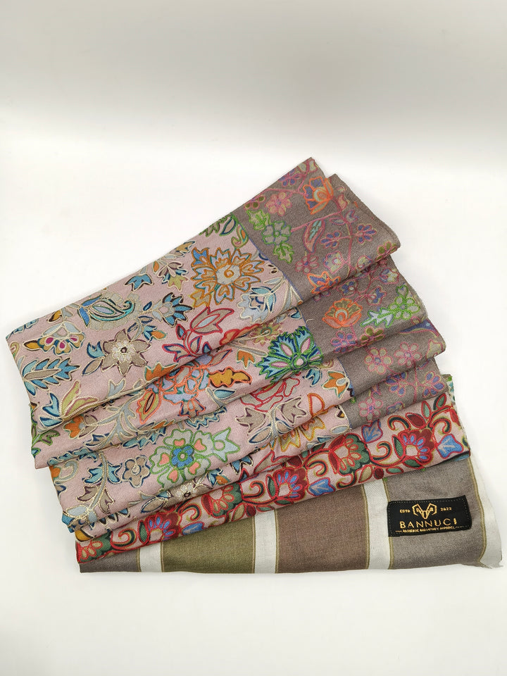 Kalmkar Shawl With Machine Ari Work