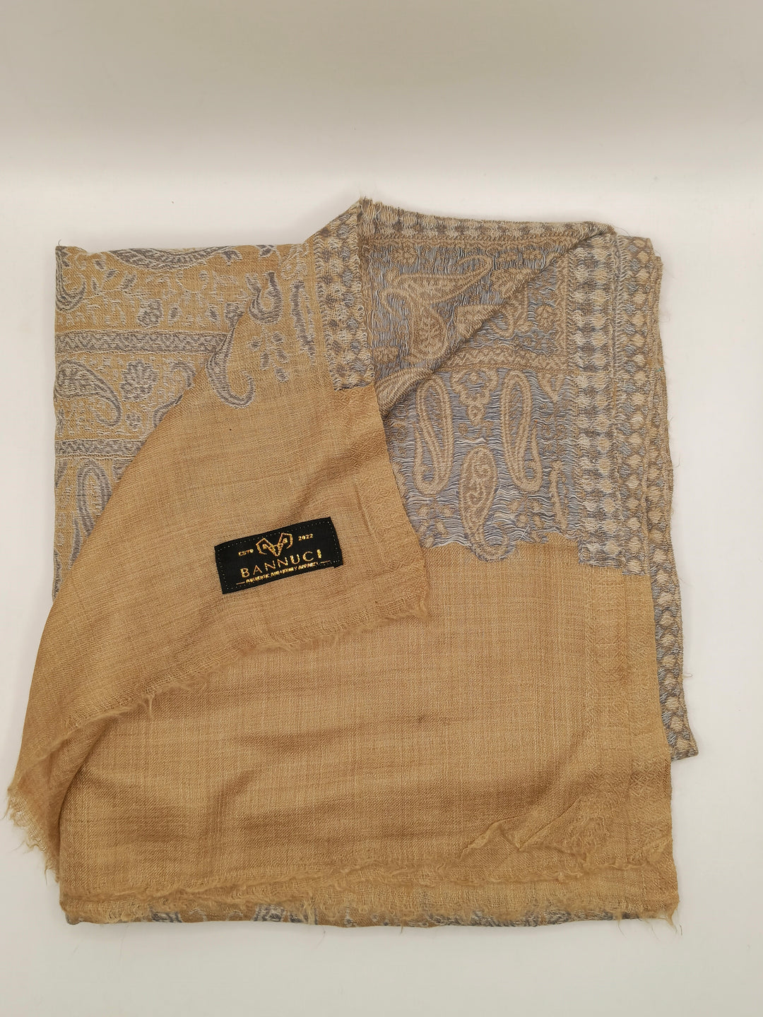 Extremely Soft Pashmina Kani Shawl With Khadi Pattern