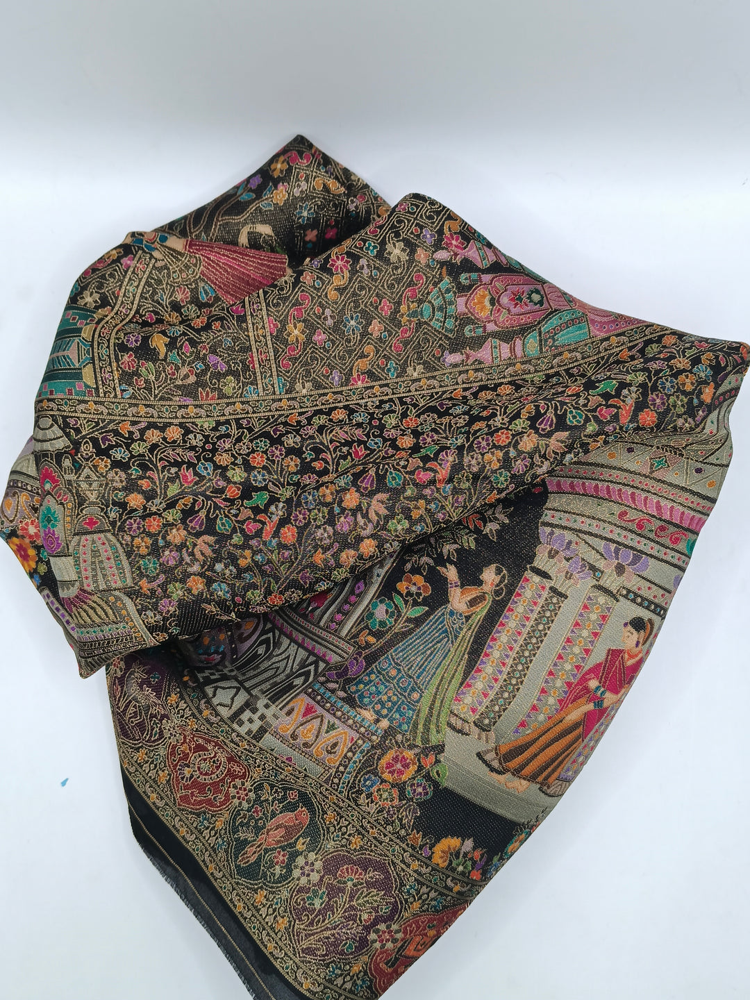 Premium Quality  Multi Color Light Weight kani Silk Pashmina  Shawl