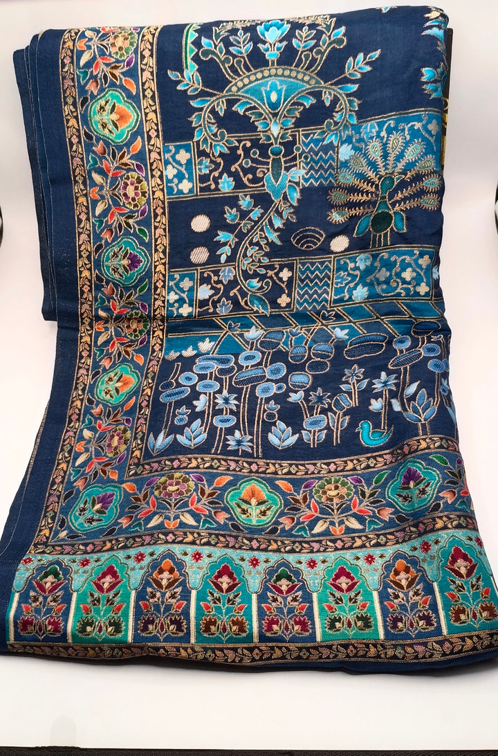 Premium Quality Light Weight kani Silk Shawl