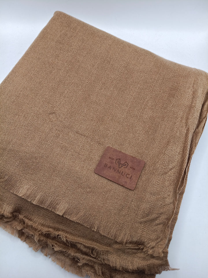 Premium Quality Extremely Soft Brown Pashmina /Cashmere Shawl