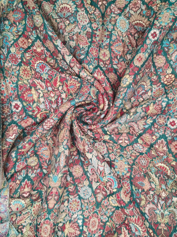 Premium Quality MultiColor Floral Kani Pashmina Cashmere Shawl 2