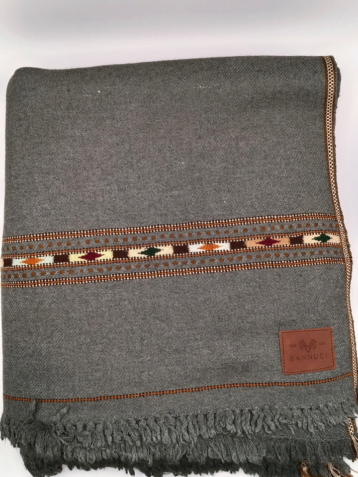 Premium Quality Light Gray Pure/High Grade 48 Fiber Shawl