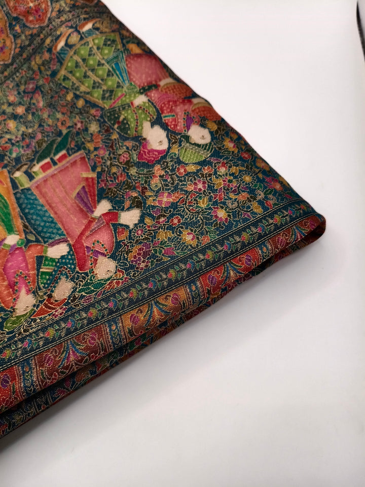 Premium Quality Dark Multi Color kani Pashmina  Shawl