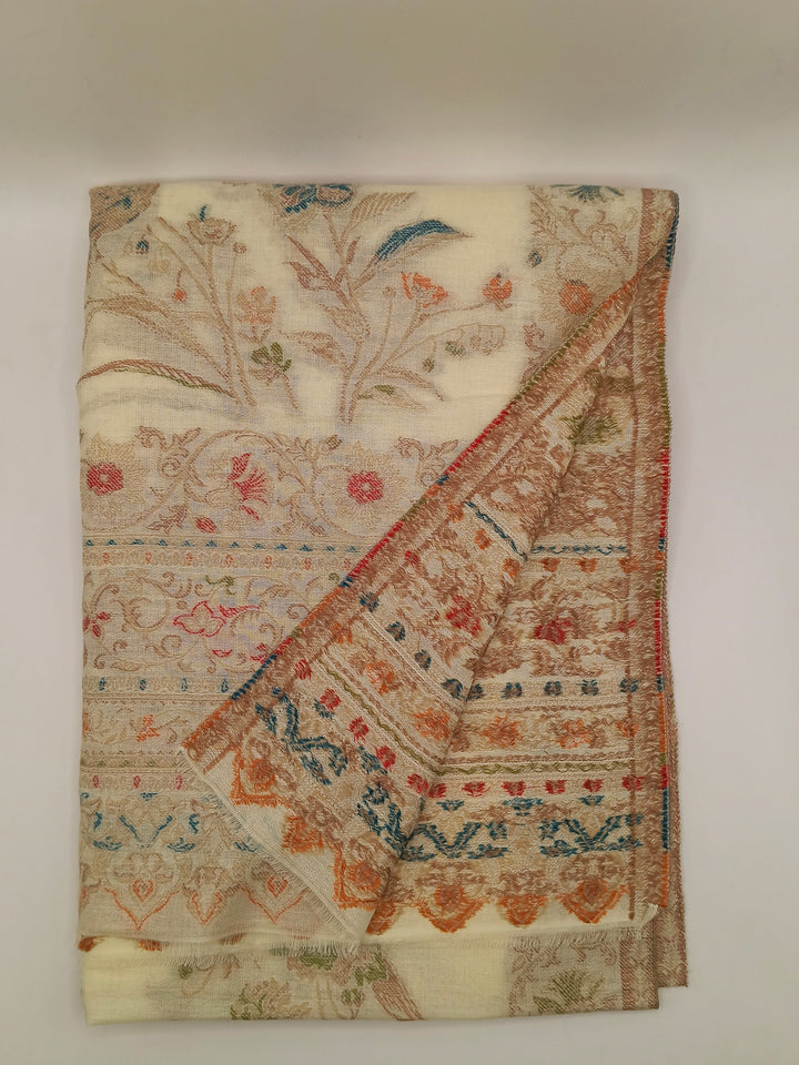 Premium Quality Extremely Soft Kani Shawl With Khadi Pattern