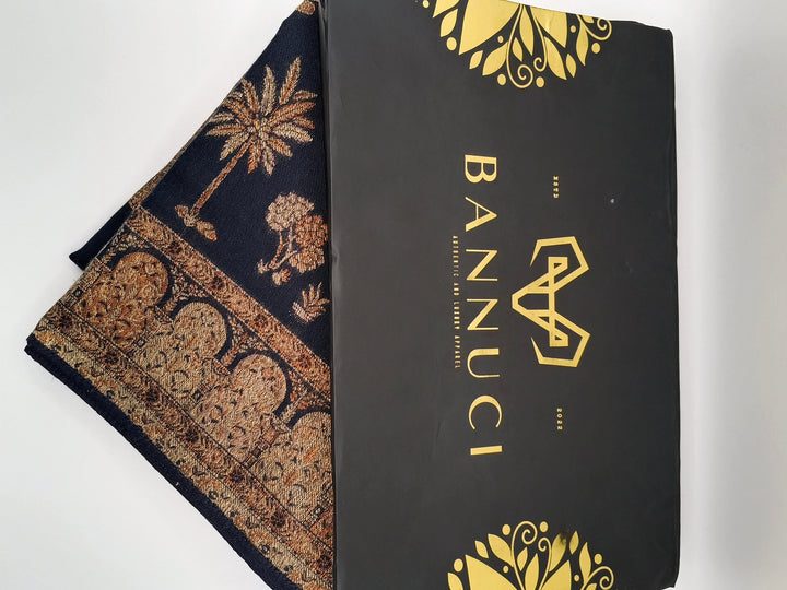 Premium Quality Black  kani Pashmina  Shawl