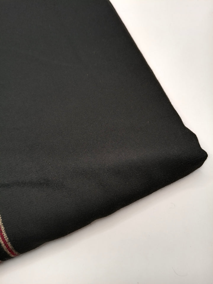 Premium Quality Multi Color Striped Double Fiber 72 Black Woolen Shawl