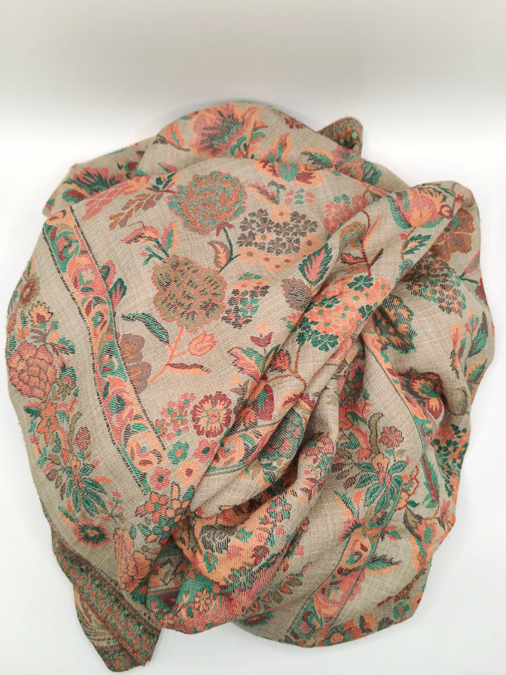 Premium Quality Extremely Soft Multicolor Pashmina Kani Shawl