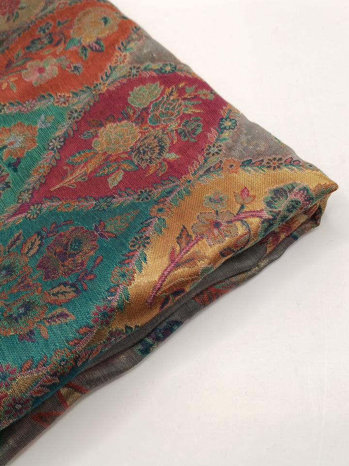 Silk Based Kani Weave Pashmina Cashmere Shawl