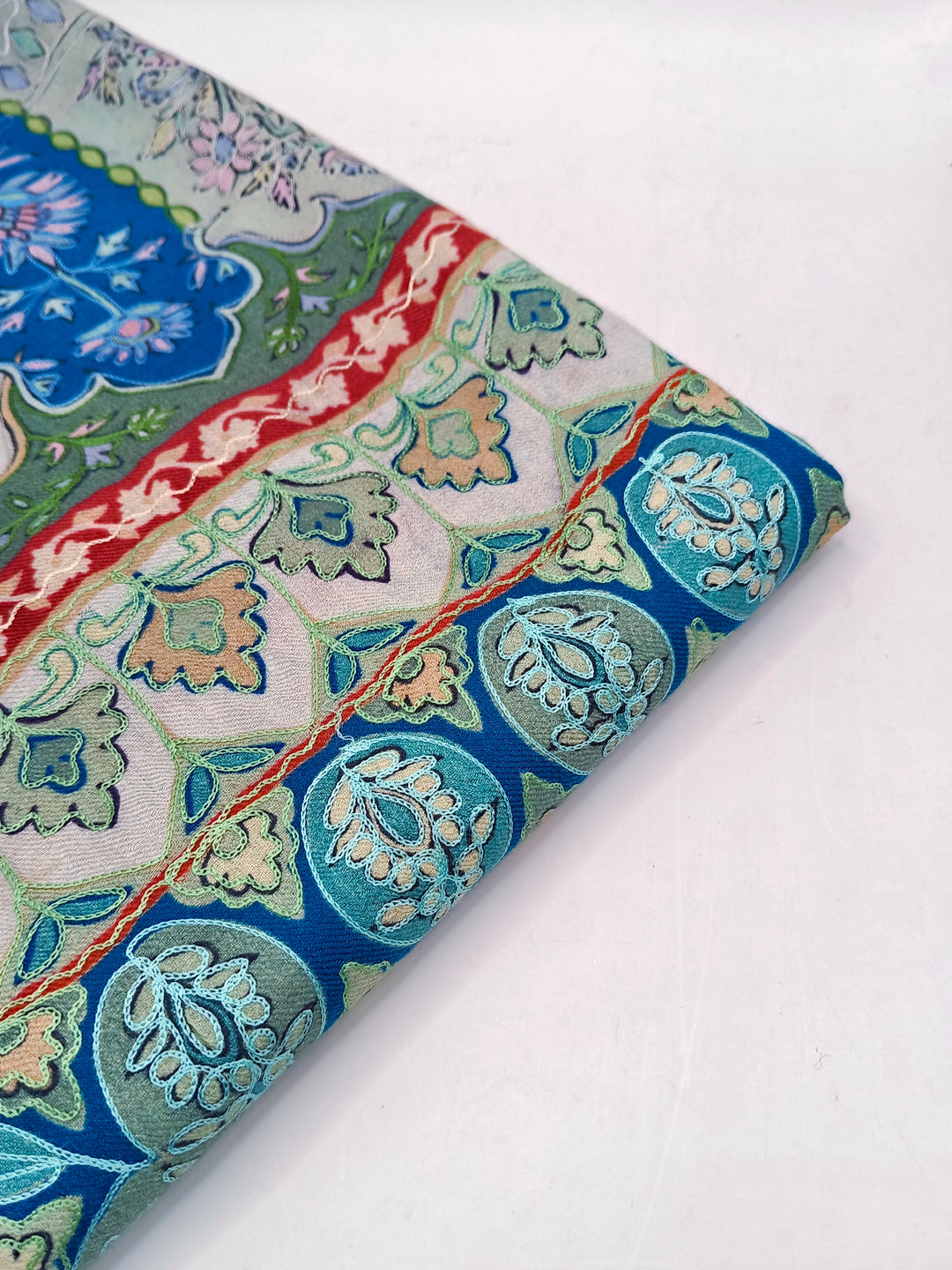 Kalmkar Shawl With Machine Ari Work