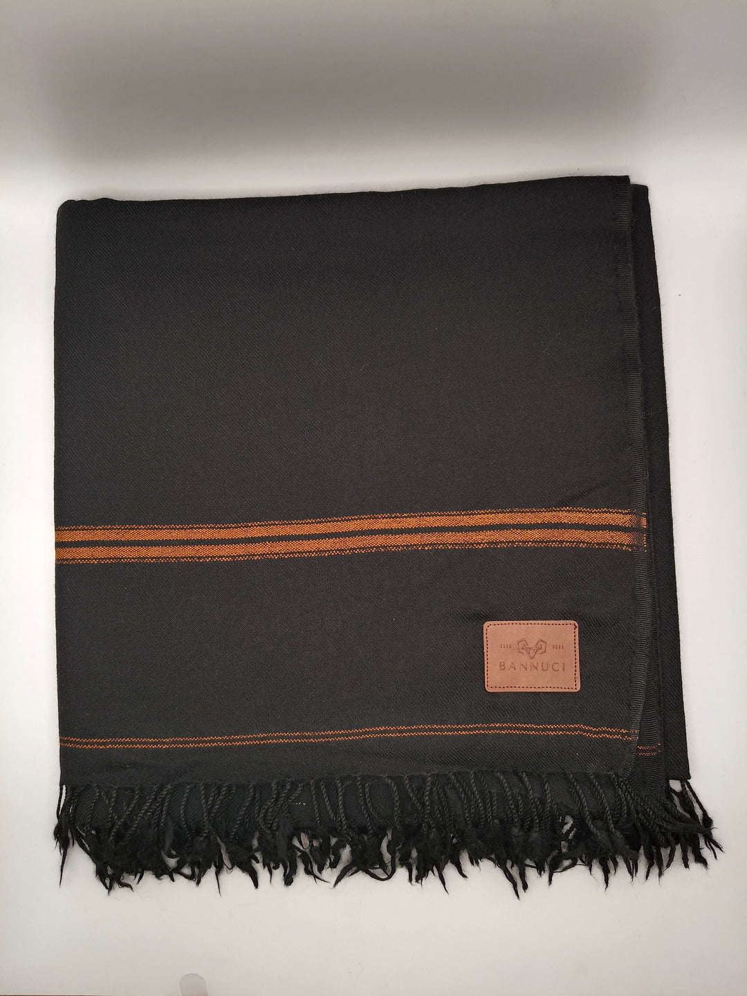 Premium Quality Multi Color Striped Double Fiber 72 Black Woolen Shawl