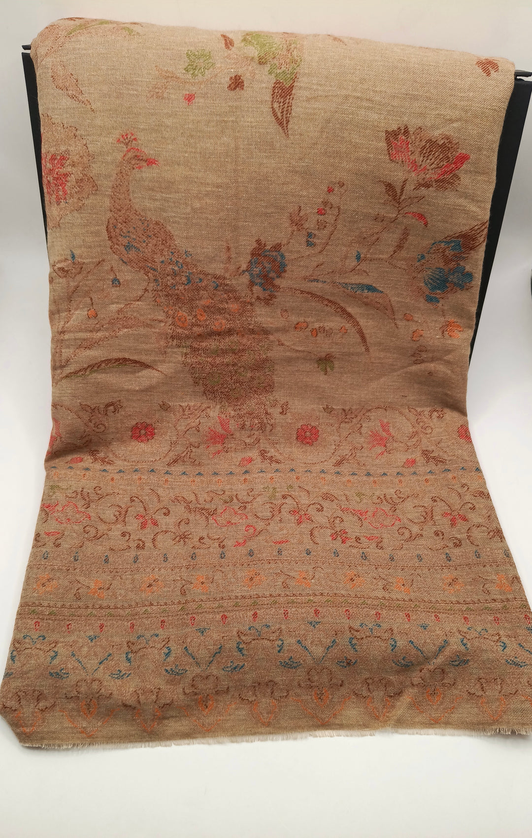 Extremely Soft Pashmina Kani Shawl With Khadi Pattern