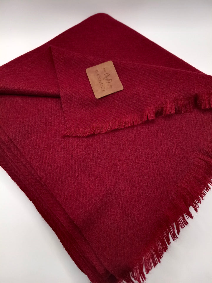 Premium Quality Extremely Soft Cherry Red Pashmina Cashmere Shawl