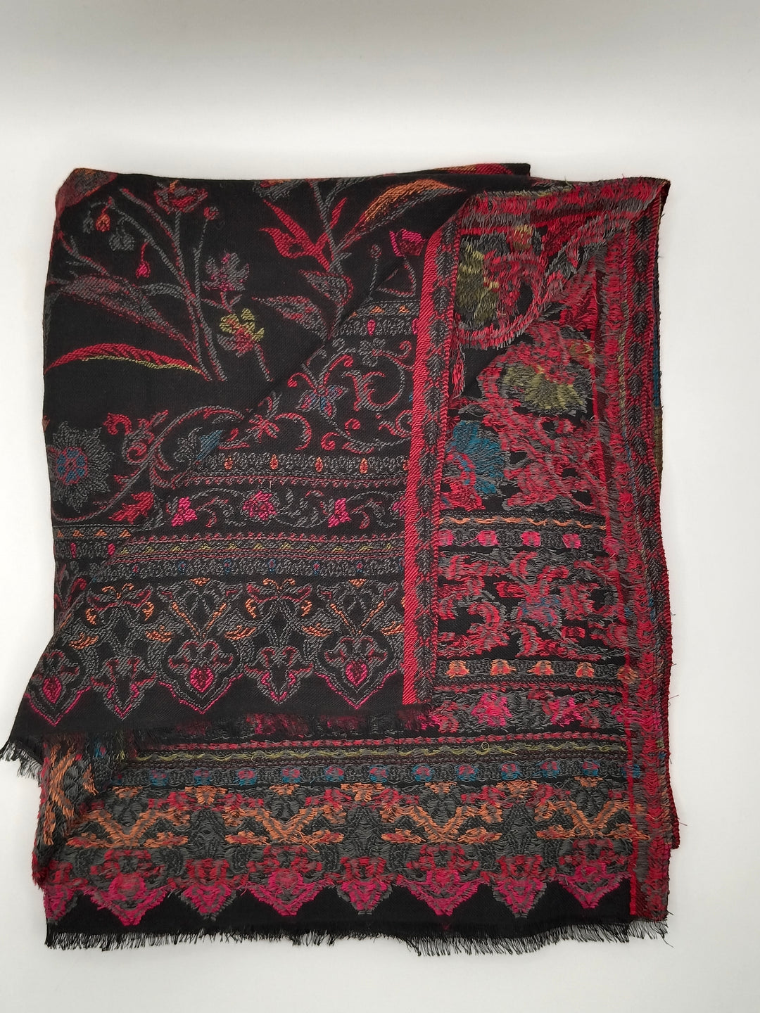 Extremely Soft Pashmina Kani Shawl With Khadi Pattern