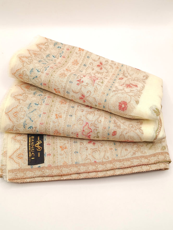Premium Quality Extremely Soft Kani Shawl With Khadi Pattern