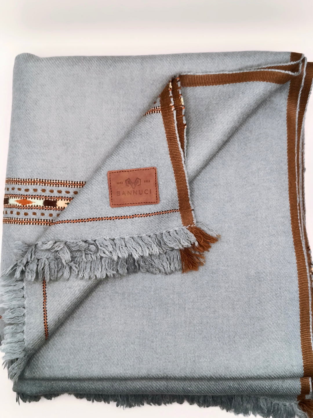 Premium Quality Light Blue Pure/High Grade 48 Fiber Shawl