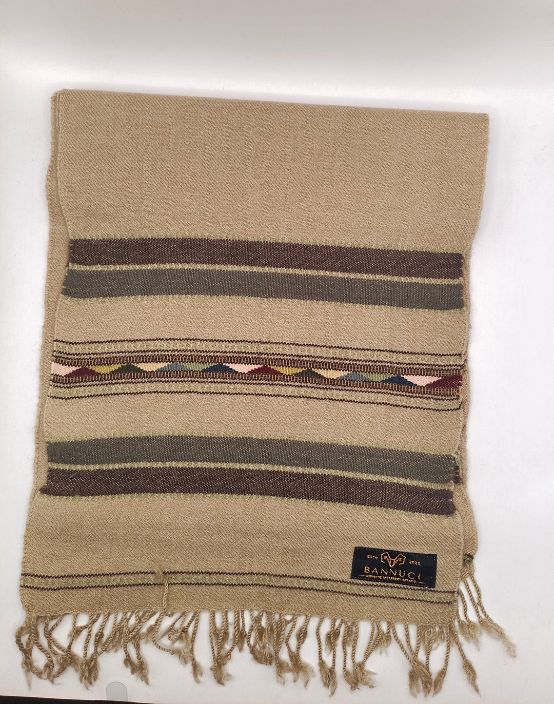 Premium And Soft Light Brown Stripped Design muffler