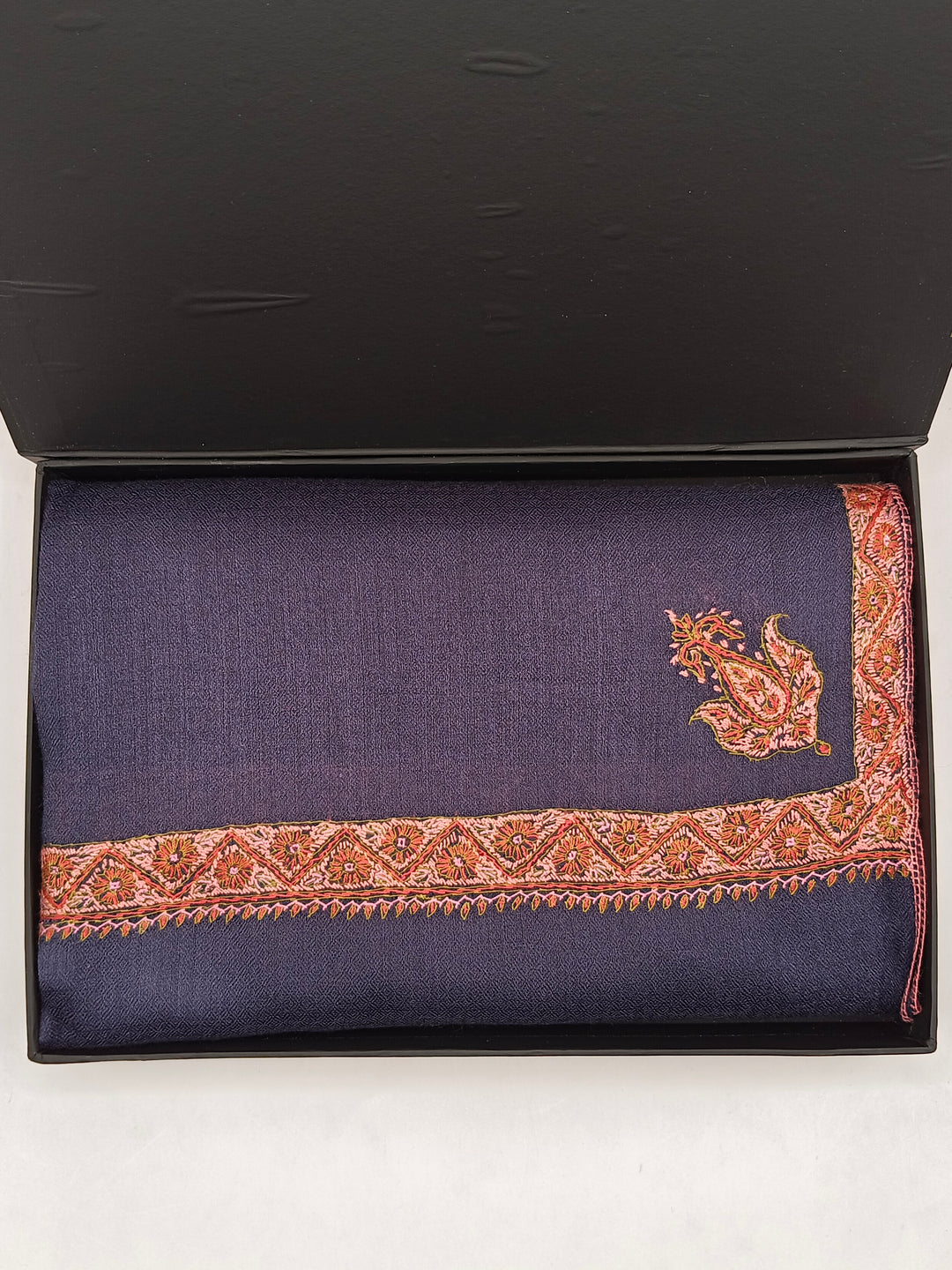 Hand Embroidered Original Toosh Shawl With Border