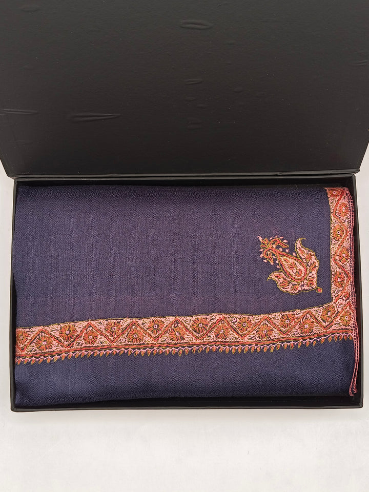 Hand Embroidered Original Toosh Shawl With Border