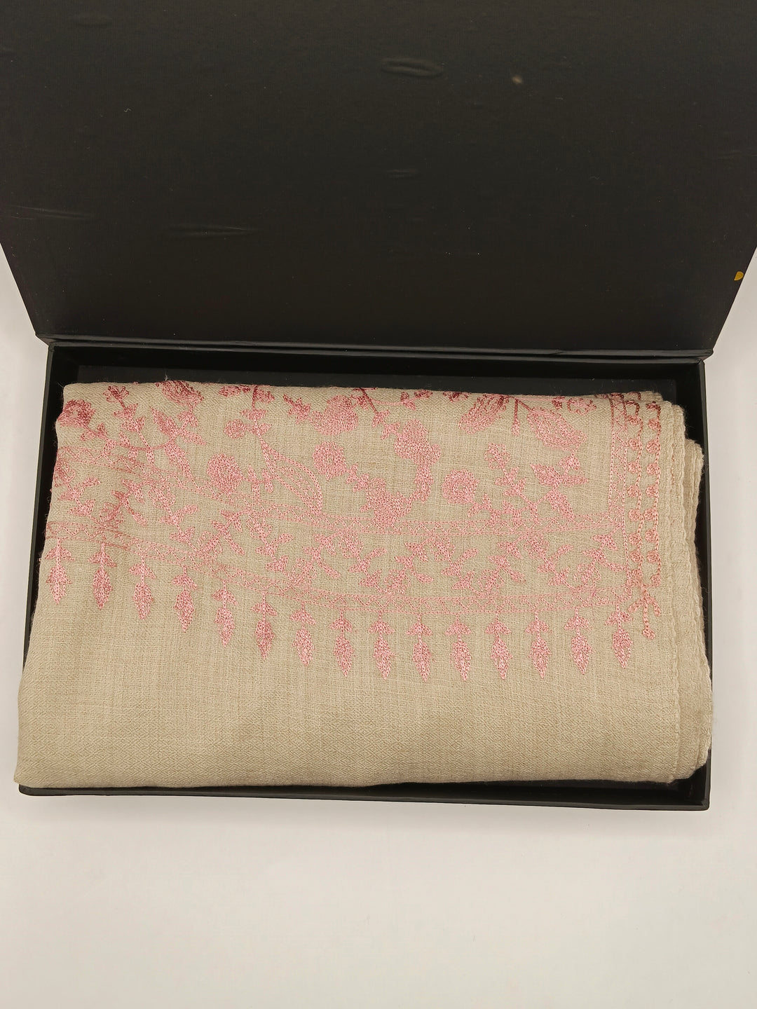 Premium Quality Embroidered Pashmina Cashmere Shawl With Ari Work