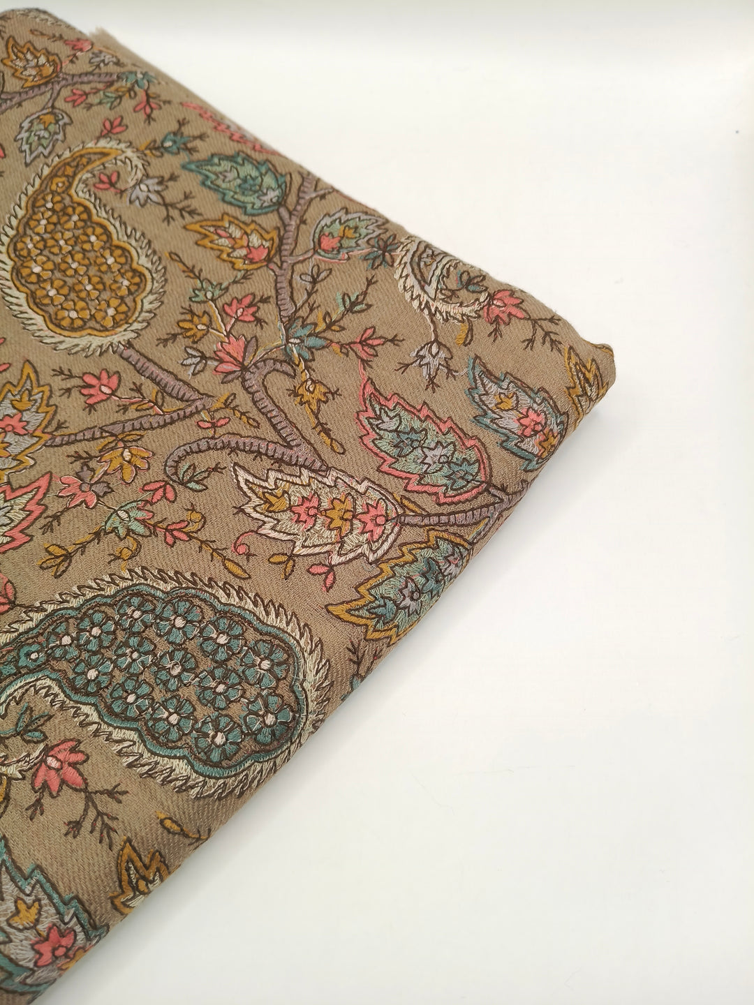 Premium Quality Multicolor Full Jaal Jama Sozni Embroidery Pashmina Shawl